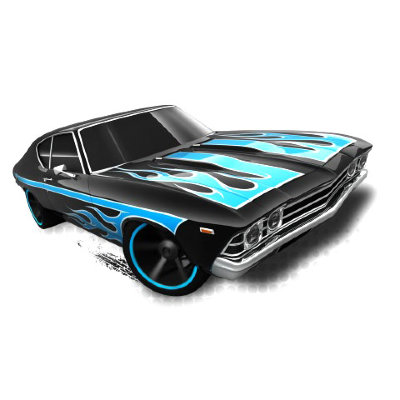 Коллекционная модель автомобиля Chevelle SS 396 1969 - HW Showroom 2013, черная, Mattel [X1789] Коллекционная модель автомобиля Chevelle SS 396 1969 - HW Showroom 2013, черная, Mattel [X1789]