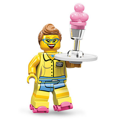 Минифигурка 'Официантка', серия 11 'из мешка', Lego Minifigures [71002-13] Минифигурка 'Официантка', серия 11 'из мешка', Lego Minifigures [71002-13]