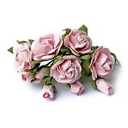 Букет 'Розы и бутоны, светло-розовые', 9+1 шт., 1:12, ScrapBerry's [SCB401003-11]