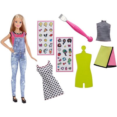 Кукла Барби с дополнительными нарядами, из серии &#039;D.I.Y. Emoji Style&#039;, Barbie, Mattel [DYN93] Кукла Барби с дополнительными нарядами, из серии 'D.I.Y. Emoji Style', Barbie, Mattel [DYN93]