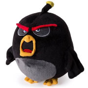 Мягкая игрушка 'Черная злая птичка Бомба' (Angry Birds - Bomb Bird), 10 см, Spin Master [73179]