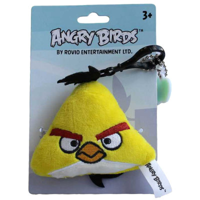 Мягкая игрушка-брелок &#039;Желтая злая птичка Чак&#039; (Angry Birds - Yellow Bird), 7 см, Plush Apple [GT6367-Y] Мягкая игрушка-брелок 'Желтая злая птичка Чак' (Angry Birds - Yellow Bird), 7 см, Plush Apple [GT6367-Y]