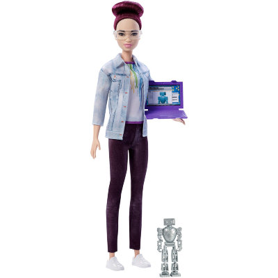 Кукла Барби &#039;Инженер робототехники&#039;, из серии &#039;Я могу стать&#039;, Barbie, Mattel [FRM12] Кукла Барби 'Инженер робототехники', из серии 'Я могу стать', Barbie, Mattel [FRM12]