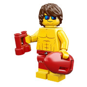 Минифигурка 'Спасатель', серия 12 'из мешка', Lego Minifigures [71007-07]