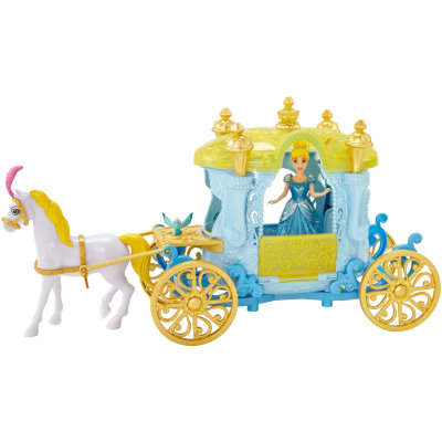 Игровой набор &#039;Королевская карета Золушки&#039; (Cinderella&#039;s Royal Carriage), c мини-куклой 10 см, из серии &#039;Принцессы Диснея&#039;, Mattel [CJP95] Игровой набор 'Королевская карета Золушки' (Cinderella's Royal Carriage), c мини-куклой 10 см, из серии 'Принцессы Диснея', Mattel [CJP95]