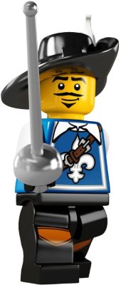 Минифигурка &#039;Мушкетер&#039;, серия 4 &#039;из мешка&#039;, Lego Minifigures [8804-03] Минифигурка 'Мушкетер', серия 4 'из мешка', Lego Minifigures [8804-03]