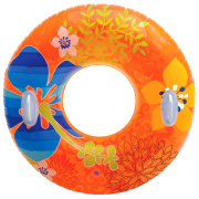 Круг надувной 'Узоры - Цветы на оранжевом', с ручками, Intex [58263NP]