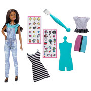 Кукла Барби с дополнительными нарядами, из серии 'D.I.Y. Emoji Style', Barbie, Mattel [DYN94]