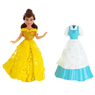 Мини-кукла &#039;Бель&#039;, 9 см, с дополнительным платьем, из серии &#039;Принцессы Диснея&#039;, Mattel [W5591] Мини-кукла 'Бель', 9 см, с дополнительным платьем, из серии 'Принцессы Диснея', Mattel [W5591]