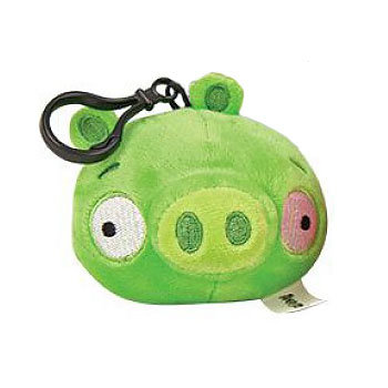 Мягкая игрушка-брелок &#039;Свинка&#039; (Angry Birds - Pig), 7 см, Plush Apple [GT6367-P] Мягкая игрушка-брелок 'Свинка' (Angry Birds - Pig), 7 см, Plush Apple [GT6367-P]