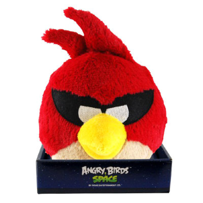 Мягкая игрушка &#039;Красная космическая злая птичка&#039; (Angry Birds Space - Red Bird), 20 см, со звуком, Commonwealth Toys [92670-R] Мягкая игрушка 'Красная космическая злая птичка' (Angry Birds Space - Red Bird), 20 см, со звуком, Commonwealth Toys [92670-R]