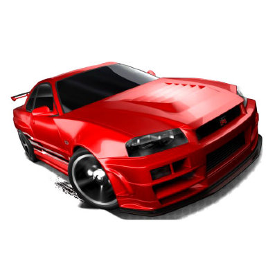 Коллекционная модель автомобиля Nissan Skyline GT-R (R34) - HW Showroom 2013, красная, Mattel [X1786] Коллекционная модель автомобиля Nissan Skyline GT-R (R34) - HW Showroom 2013, красная, Mattel [X1786]
