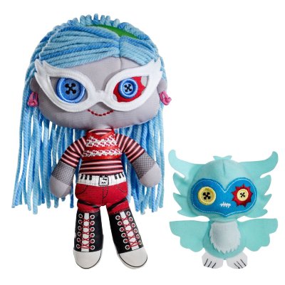 Мягкие куклы &#039;Ghoulia Yelps и Sir Hoots A Lot&#039; из серии &#039;Друзья&#039;, &#039;Школа Монстров&#039;, Monster High, Mattel [W2571] Мягкие куклы 'Ghoulia Yelps и Sir Hoots A Lot' из серии 'Друзья', 'Школа Монстров', Monster High, Mattel [W2571]