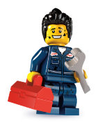 Минифигурка 'Механик', серия 6 'из мешка', Lego Minifigures [8827-15]