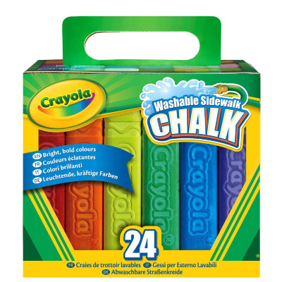 Цветные толстые мелки для асфальта, 24 штуки, Crayola [51-2024] Цветные толстые мелки для асфальта, 24 штуки, Crayola [51-2024]