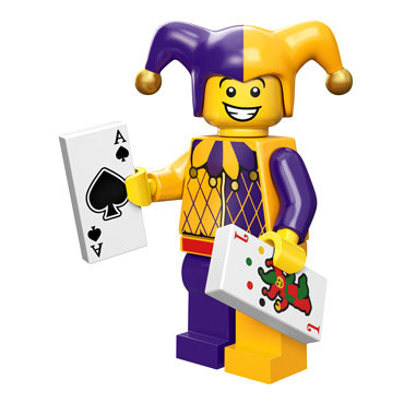 Минифигурка &#039;Шут&#039;, серия 12 &#039;из мешка&#039;, Lego Minifigures [71007-09] Минифигурка 'Шут', серия 12 'из мешка', Lego Minifigures [71007-09]