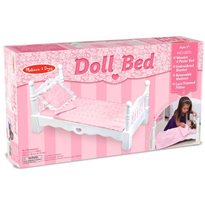 Деревянная кроватка для кукол-младенцев 33-50 см, Melissa&amp;Doug [9383] Деревянная кроватка для кукол-младенцев 33-50 см, Melissa&Doug [9383]