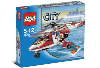 Конструктор &quot;Спасательный вертолёт&quot;, серия Lego City [7903] Конструктор "Спасательный вертолёт", серия Lego City [7903]