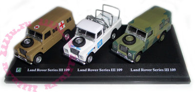 Набор из 3 автомобилей Land Rover Series III 109 1:72, в пластмассовой коробке, Cararama [713XPND] Набор из 3 автомобилей Land Rover Series III 109 1:72, в пластмассовой коробке, Cararama [713XPND]