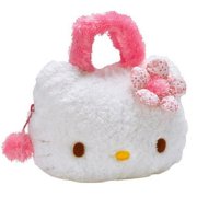 Мягкая сумочка 'Хелло Китти' (Hello Kitty), розовые ручки, 15 см, Jemini [150636]