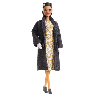 Шарнирная кукла Барби &#039;Роза Паркс&#039; (Rosa Parks), из серии Inspiring Women, Barbie Signature, Barbie Black Label, коллекционная, Mattel [FXD76] Шарнирная кукла Барби 'Роза Паркс' (Rosa Parks), из серии Inspiring Women, Barbie Signature, Barbie Black Label, коллекционная, Mattel [FXD76]