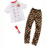 Одежда и аксессуары для Кена 'Гамбургер-повар', из серии 'Я могу стать...', Barbie [GHX44]