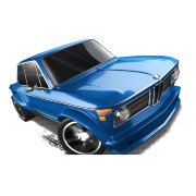 Коллекционная модель автомобиля BMW 2002 - HW Showroom 2013, темно-синяя, Hot Wheels, Mattel [X1953]