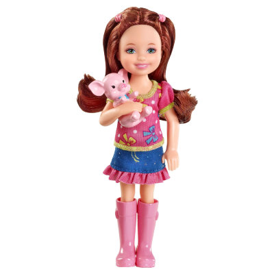 Кукла &#039;Кира с поросёнком&#039; (Kira), Barbie, Mattel [Y7566] Кукла 'Кира с поросёнком' (Kira), Barbie, Mattel [Y7566]