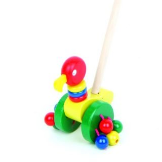 Деревянная игрушка-каталка &#039;Попугай&#039;, Benho [YT7018A] Деревянная игрушка-каталка 'Попугай' [YT7018A]