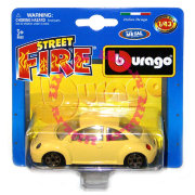 Модель автомобиля Volkswagen New Beetle, желтая, 1:43, серия 'Street Fire' в блистере, Bburago [18-30001-05]