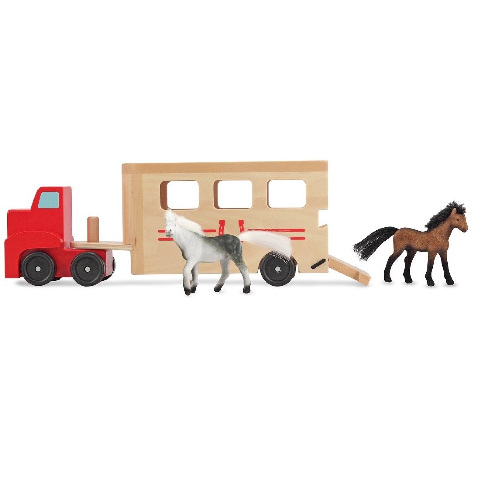 Деревянная машина для перевозки лошадей (Horse Carrier), Melissa&Doug [4097]