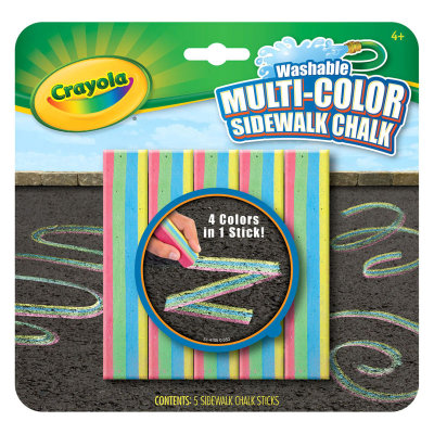 Многоцветные толстые мелки для асфальта, 5 штук, Crayola [51-4105] Многоцветные толстые мелки для асфальта, 5 штук, Crayola [51-4105]