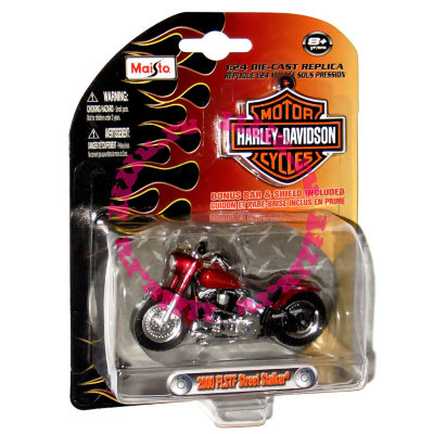Модель мотоцикла Harley-Davidson 2000 FLSTF Street Stalker, 1:24, Maisto [35094-1] Модель мотоцикла Harley-Davidson 2000 FLSTF Street Stalker, 1:24, Maisto [35094-1]