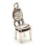 Кукольная миниатюра 'Игрушечный стульчик', серебро, 1:6-1:12, ScrapBerry's [SCB250120480] - SCB250120480-1.jpg