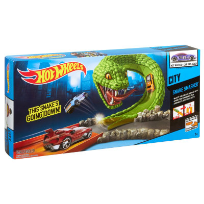 Игровой набор 'Трек 'Змея' (Snake Smasher), из серии 'Эффектный трюк', Hot Wheels, Mattel [BGJ01] Игровой набор 'Трек 'Змея' (Snake Smasher), из серии 'Эффектный трюк', Hot Wheels, Mattel [BGJ01]