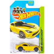 Коллекционная модель автомобиля SRT Viper 2013 - HW Workshop 2014, желтая, Hot Wheels, Mattel [BFD76]