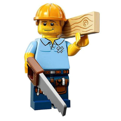 Минифигурка &#039;Плотник&#039;, серия 13 &#039;из мешка&#039;, Lego Minifigures [71008-09] Минифигурка 'Плотник', серия 13 'из мешка', Lego Minifigures [71008-09]