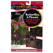 Набор для детского творчества 'Бабочки и цветы', Scratch Art, Melissa&Doug [5956]