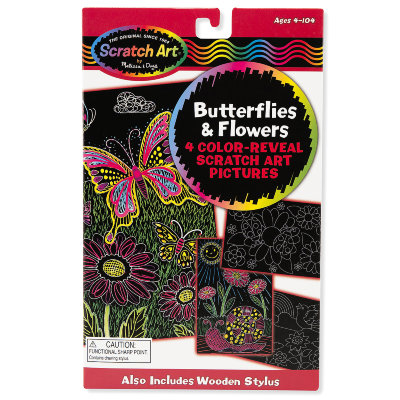 Набор для детского творчества &#039;Бабочки и цветы&#039;, Scratch Art, Melissa&amp;Doug [5956] Набор для детского творчества 'Бабочки и цветы', Scratch Art, Melissa&Doug [5956]