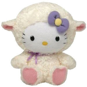 Мягкая игрушка &#039;Кошечка Hello Kitty в наряде овечки&#039;, 32 см, TY [90135] Мягкая игрушка 'Кошечка Hello Kitty в наряде овечки', 32 см, TY [90135]