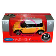 Модель автомобиля Mini Cooper S, желтая, 1:43, серия 'Speed Street', Welly [44000-25]