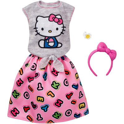 Набор одежды для Барби, из специальной серии &#039;Hello Kitty&#039;, Barbie [FKR68] Набор одежды для Барби, из специальной серии 'Hello Kitty', Barbie [FKR68]