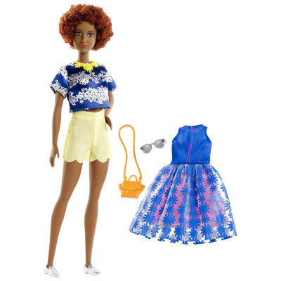 Кукла Барби с дополнительными нарядами, обычная (Original), из серии &#039;Мода&#039; (Fashionistas), Barbie, Mattel [FRY80] Кукла Барби с дополнительными нарядами, обычная (Original), из серии 'Мода' (Fashionistas), Barbie, Mattel [FRY80]