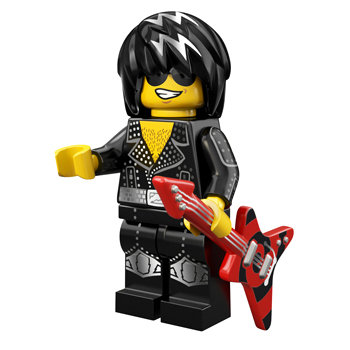 Минифигурка &#039;Рок-звезда&#039;, серия 12 &#039;из мешка&#039;, Lego Minifigures [71007-12] Минифигурка 'Рок-звезда', серия 12 'из мешка', Lego Minifigures [71007-12]
