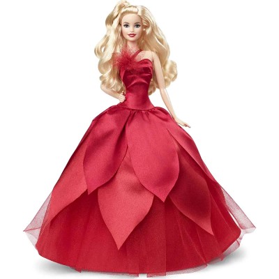 Кукла Барби &#039;Рождество-2022&#039; (2022 Holiday Barbie), блондинка, коллекционная, Mattel [HBY03] Кукла Барби 'Рождество-2022' (2022 Holiday Barbie), блондинка, коллекционная, Mattel [HBY03]