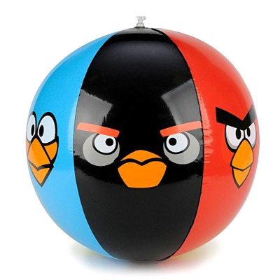 Надувной пляжный мяч &#039;Злые Птички&#039; (Angry Birds), 40 см, Commonwealth Toys [91381] Надувной пляжный мяч 'Злые Птички' (Angry Birds), 40 см, Commonwealth Toys [91381]
