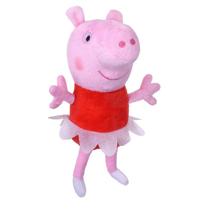 Мягкая игрушка &#039;Свинка Пеппа - балерина&#039;, 16 см, Peppa Pig, Росмэн [25081] Мягкая игрушка 'Свинка Пеппа - балерина', 16 см, Peppa Pig, Росмэн [25081]