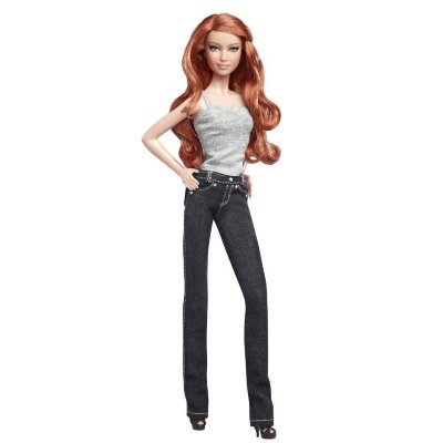 Кукла &#039;Model No.04&#039; из серии &#039;Джинсовая мода&#039;, коллекционная Barbie Black Label, Mattel [T7747] Кукла 'Model No.04' из серии 'Джинсовая мода', коллекционная Barbie Black Label, Mattel [T7747]