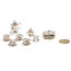 Набор миниатюрной фарфоровой посуды 'Вишня, чайный, 17 предметов', 1:12, Art of Mini [AM0100002] - AM0100002.jpg