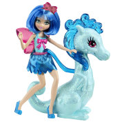 Мини-кукла-принцесса с драконом, голубые, Barbie, Mattel [V6942]